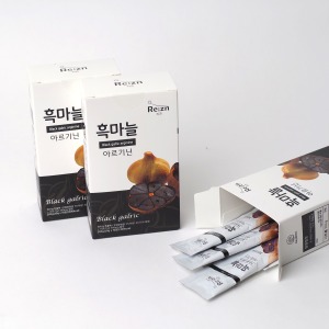 [맛보기 패키지]리즌 흑마늘 아르기닌 젤리스틱 20g 10포 국산 흑마늘즙 스틱젤리
