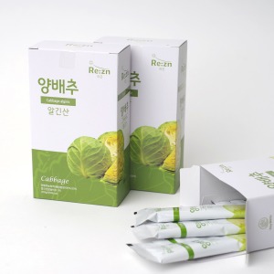 [맛보기 패키지]국산 양배추즙 식이섬유폭탄 리즌 양배추 알긴산 젤리스틱 20g 10포